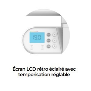 Sèche-serviette électrique 500W NAO 2 - INTUIS M191311