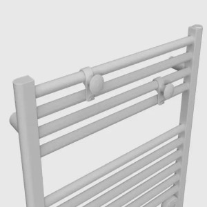 Sèche-serviettes électrique blanc 300W Ezybain - INTUIS M172110