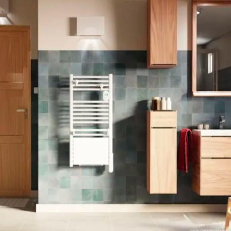 Sèche-serviettes électrique soufflant 750+1000W blanc Ezybain boost - INTUIS M172416