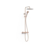 Colonne de douche thermostatique 2 voies Or Rose Mat 24K - TRES 19039314OPM
