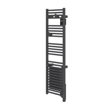 Sèche-serviettes électrique connecté 300W Anthracite DORIS NEO Etroit - ATLANTIC 851271