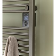 Sèche-serviettes électrique connecté 300W Anthracite DORIS NEO Etroit - ATLANTIC 851271