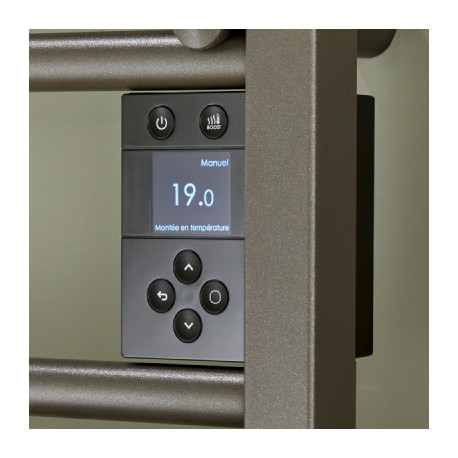 Sèche-serviettes électrique 750W DORIS Anthracite - ATLANTIC 850477