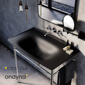 Vasque Lavabo Ceramique New Yorker Blackmat  - CRISTINA ONDYNA NY805013 