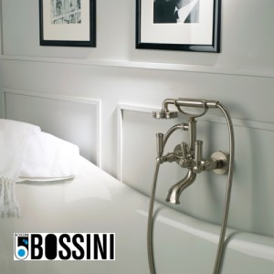 Mélangeur bain-douche avec inverseur, douchette et flexible LIBERTY LINE chrome - BOSSINI Z001103030