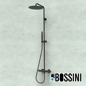 Ensemble mitigeur colonne de douche blanc mat BLACK & WHITE - BOSSINI L10092045