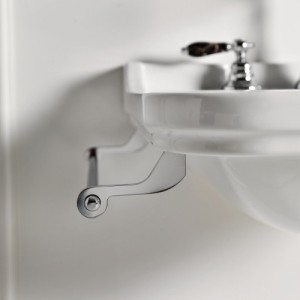 Porte serviettes latéral laiton chromé 40 CM pour lavabos WALDORF - CRISTINA ONDYNA WD74089