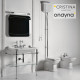 Lavabo céramique perçage 3 trous 600mm blanc WALDORF - CRISTINA ONDYNA WD6155