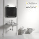 Lavabo céramique perçage 1 trou 600mm blanc WALDORF - CRISTINA ONDYNA WD6045