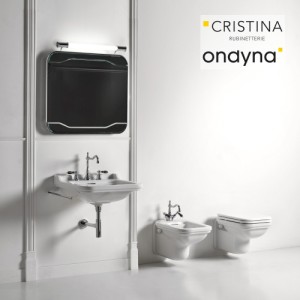 Lavabo Ceramique Waldorf  à suspendre ou sur colonne 60-55 CM - CRISTINA ONDYNA WD6045