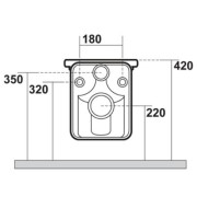 BLOC WC WALDORF SUSPENDU AVEC ABATTANT  - CRISTINA ONDYNA WD4115