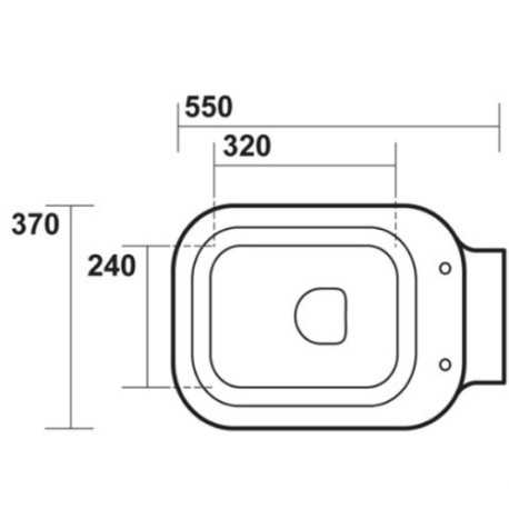 BLOC WC WALDORF SUSPENDU AVEC ABATTANT  - CRISTINA ONDYNA WD4115