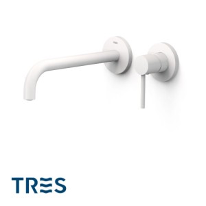Façade mitigeur lavabo Blanc mat - TRES 26230022BM