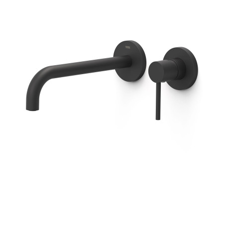 Façade mitigeur lavabo Noir mat - TRES 26230022NM
