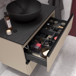 Meuble salle de bain suspendu 2 tiroirs MACCHIATO SPIRIT 600 - SALGAR 103446