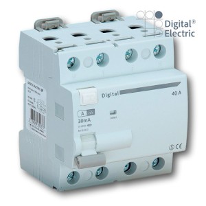 Interrupteur Différentiel 4x63A/30mA Type A - Digital electric 03444