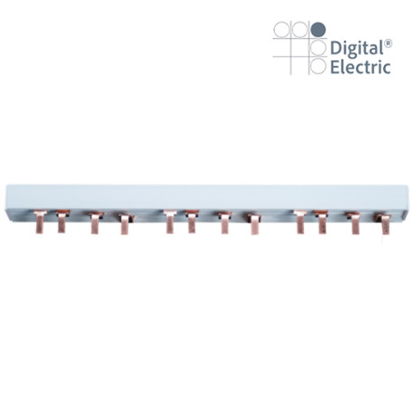 Peigne Cuivre Tetra 63A 12 Modules  - Digital electric 06156