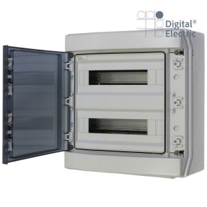 Coffret ABS 2x18 Mod. 436x418x145 IP65 - Digital electric 07121