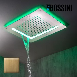 Cadre rétrofit à LED chromothérapie or pour plafonds de douche - Bossini HI0930021