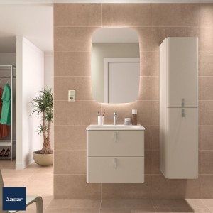 Meuble de salle de bain 2 tiroirs UNIIQ 600 macchiato - SALGAR 96601