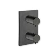 Façade murale thermostatique avec 3 sorties BLACKMAT TRIVERDE - CRISTINA ONDYNA XT85213