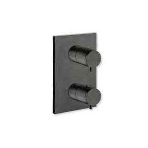 Façade murale thermostatique avec 3 sorties BLACKMAT TRIVERDE - CRISTINA ONDYNA XT85213