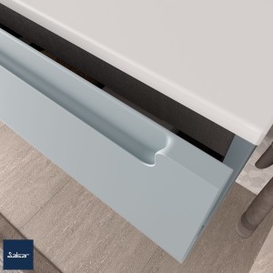 Coquette MONTERREY 1000 1 tiroir métallique Blue Fog 997x270x450 mm - SALGAR 96444 