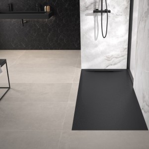 Receveur extra-plat 160x80 Kineline BPC noir - KINEDO RD2006N