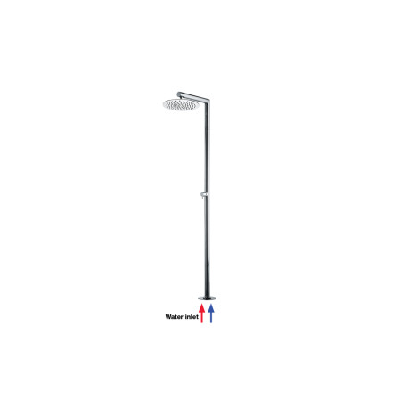 Colonne de douche extérieure à mitigeur progressif chromé Nek - Bossini L00385030