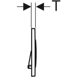 Plaque de déclenchement pour WC Sigma - Geberit 115.882.JT.1