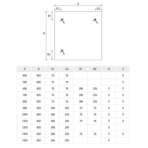 MIROIR SENA 800X800 - SALGAR 16910