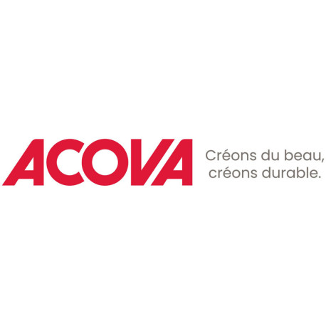 Kit de 2 raccords PER Ø12x1 mm sans écrou - ACOVA 842070 