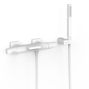 Robinet thermostatique mural pour baignoire et douche Blanc mat - TRES 19017489BM