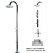 Colonne de douche extérieure à mitigeur double progressif chromé Tetis - Bossini L00390030