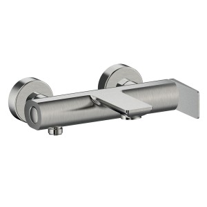 Mitigeur bain douche mural metal brosse - CRISTINA ONDYNA BA10777 