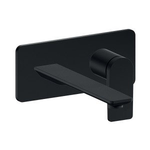 Façade mitigeur lavabo encastré ac plaque bec 225 mm blackma - CRISTINA ONDYNA BA25813 