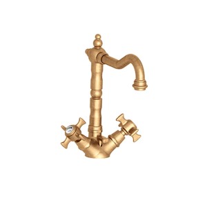 Lavabo chambord bec potence mobile vieux bronze mat +vidage - CRISTINA ONDYNA CH11193 