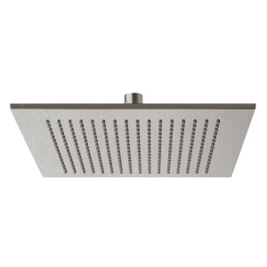 Pomme de douche slim laiton carre 25 cm inox - CRISTINA ONDYNA SD25028 