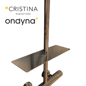 Porte savon pour colonnes cristina or rose brosse - CRISTINA ONDYNA AB00334P 