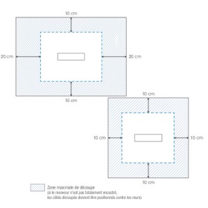 Receveur extra-plat 80x80 Kinemoon Style blanc  - KINEDO RD752