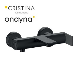 Mitigeur bain douche mural black mat - CRISTINA ONDYNA BA10713 