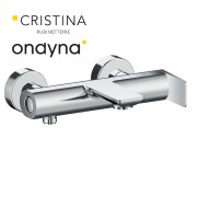Mitigeur bain douche mural chromé - CRISTINA ONDYNA BA10751 