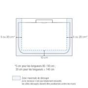 Receveur extra-plat 140x80 Kineline BPC anthracite - KINEDO RD2004A