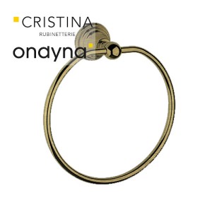 Porte serviette museo anneau carre vieux bronze - CRISTINA ONDYNA CA20793 