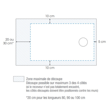 Receveur extra-plat 100X100 Kinesurf Nova Anthracite mat - KINEDO RD1232AM