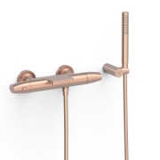 Robinet thermostatique mural pour baignoire et douche Or Rose Mat 24K - TRES 19017479OPM 