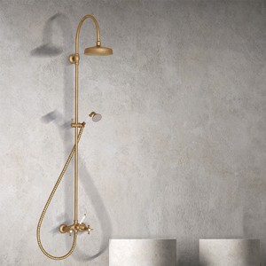Colonne de douche chambord retro complete vieux bronze mat - CRISTINA ONDYNA CH17393 