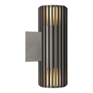 Applique murale - ALUDRA - Aluminium - Seaside anthracite -  E27 DESIGN FOR THE PEOPLE 2418121250 