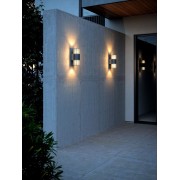 Applique murale - ALUDRA - Aluminium - Seaside anthracite -  E27 DESIGN FOR THE PEOPLE 2418121250 