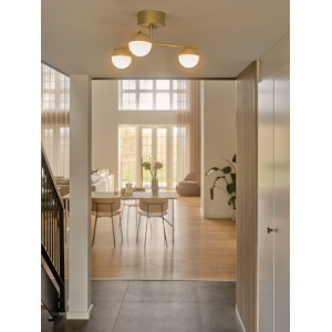 Plafonnier - CONTINA -  Métal - Laiton brossé - G9 NORDLUX 2512096035 